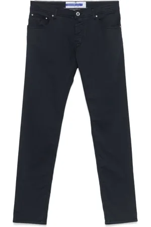 Jacob Cohen Broeken, Heren, Blauw, W31, Blauwe Jeans met Klassieke Stijl