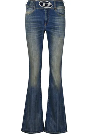 Diesel Jeans, Dames, Blauw, W27, Denim, Denim Herfst-Winter 2024 Dames Collectie