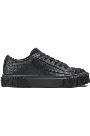 Marc Jacobs Schoenen, Dames, Zwart, 37 EU, Leer, Zwarte Sneakers van Korrelleer