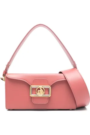 Lanvin Tassen, Dames, Roze, ONE Size, Koraalroze Foldover Top Tas