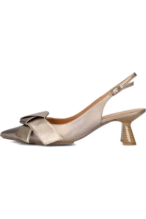 Lodi Schoenen, Dames, Bruin, 35 EU, Bronzen Slingbacks voor Glamoureuze Outfits