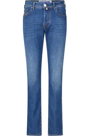 Jacob Cohen Jeans, Heren, Blauw, W34, Slim-Fit Jeans Bard