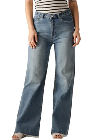 Circle Of Trust Jeans, Dames, Blauw, W27, Wijde Marlow Dnm Jeans