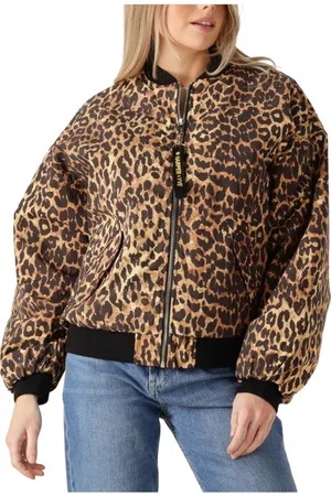 Harper & Yve Jassen, Dames, Bruin, L, Polyester, Oranje Gewatteerde Jas Nora-ja