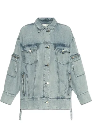 Gestuz Jassen, Dames, Blauw, S, Denim, Denim jas