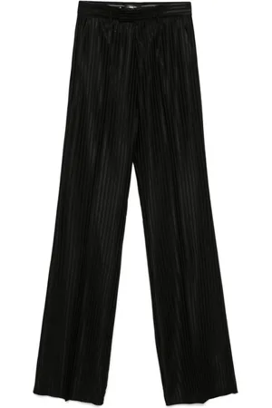 AMIRI Broeken, Heren, Zwart, M, Zwarte Broek met Voorknoop