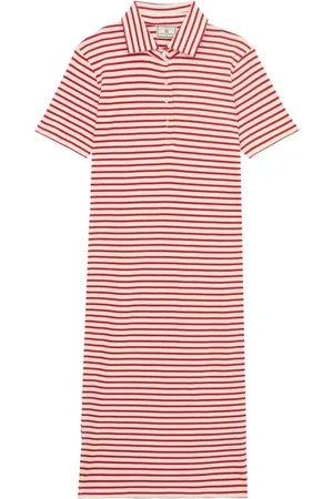 Inès de la Fressange Kleedjes, Dames, Rood, M, Katoen, Romane katoenen jurk