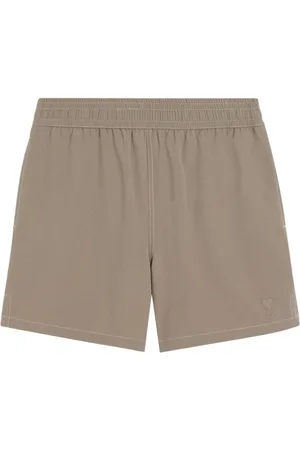 Ami Badkleding, Heren, Grijs, S, Ash Grey Beachwear Elastische Taille