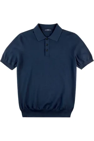 FAY Tops, Heren, Blauw, M, Stijlvolle T-shirts en Polos Collectie