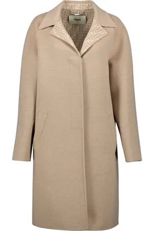 Fendi Mantels, Dames, , S, Wol, Omkeerbare wollen jas voor vrouwen