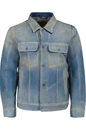 Diesel Jassen, Heren, Blauw, XL, Denim, Denim Jack Klassiek Blauw Mannen