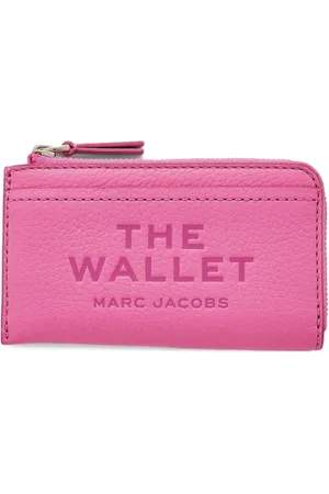 Marc Jacobs Accessoires, Dames, Roze, ONE Size, Roze Chain Wallet met Kaartsleuven
