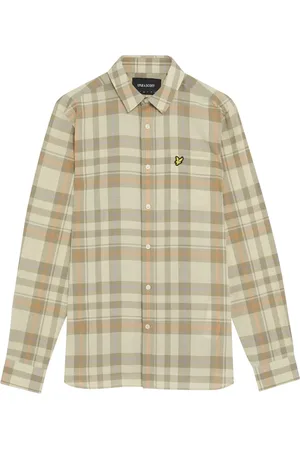 Lyle & Scott Overhemden, Heren, Veelkleurig, S, LS Geweven Overhemden Voorjaarsruit Overhemd