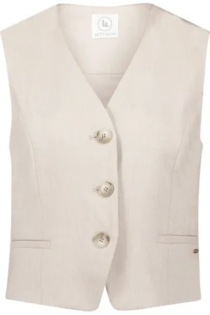 Betty & Co Jassen, Dames, , XL, Leer, Zomer vest met zakken