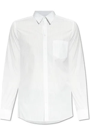 Dolce & Gabbana Overhemden, Heren, Wit, 2Xl, Katoen, Overhemd met gestreept patroon