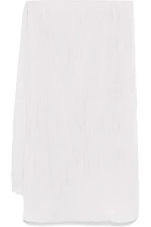 Fabiana Filippi Accessoires, Dames, Paars, ONE Size, Paarse Omslagdoek met Onafgewerkt Effect