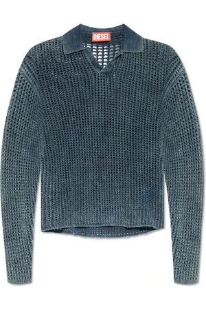 Diesel Truien, Heren, Blauw, S, Katoen, Trui K-Squared