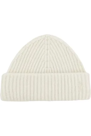 Ralph Lauren Accessoires, unisex, , ONE Size, Wol, Roomkleurige muts met logo
