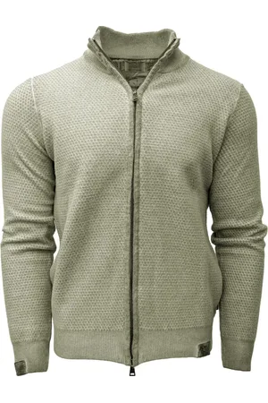 BOB der Bär Sweatshirts & Hoodies, Heren, Groen, L, Groene Cashmere Touch Cardigan