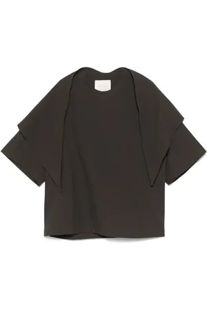 STUDIO NICHOLSON Tops, Heren, Bruin, M, Cederbruine Crew Neck T-shirt