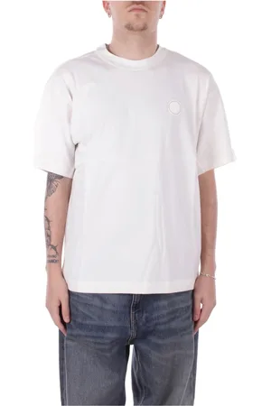 Napapijri Tops, Heren, Wit, XL, Katoen, Wit Logo T-shirt met Achterprint
