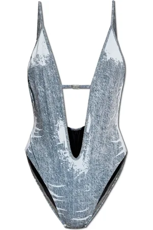 Diesel Badkleding, Dames, Blauw, XS, Denim, Eendelig badpak Daisy-Dnm