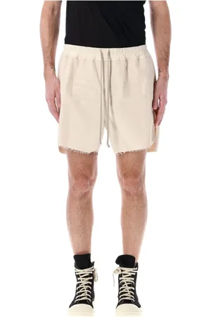 Rick Owens Korte broeken, Heren, , M, Katoen, Natuurlijke katoenen canvas boxershort