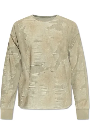 Diesel Tops, Heren, Grijs, S, Katoen, T-shirt D-Just-Fsg 1