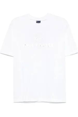 Paul & Shark Tops, Heren, Wit, 3Xl, Witte Haaienprint Crew Neck T-shirt