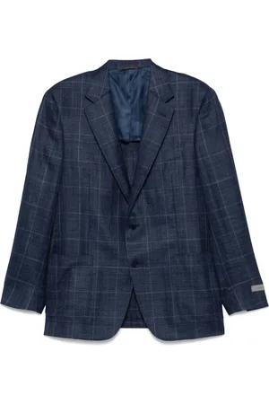 CANALI Jassen, Heren, Blauw, L, Blauwe Knoopjas