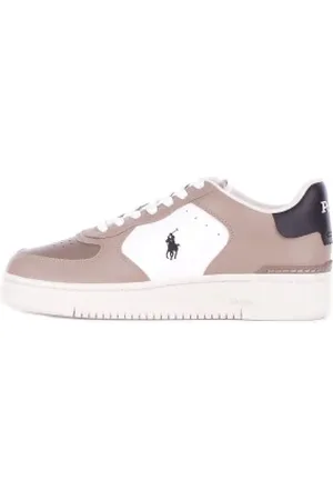 Ralph Lauren Schoenen, Heren, Veelkleurig, 45 EU, Leer, Sneakers Wit