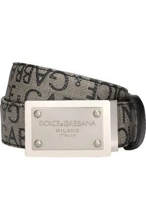 Dolce & Gabbana Accessoires, Heren, Zwart, 115 CM, Stijlvolle leren riem met gesp