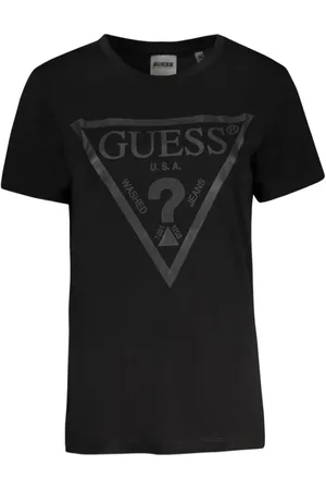 Guess Tops, Dames, Zwart, S, Katoen, Zwarte Katoenen Tops & T-shirt
