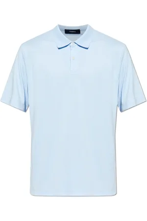 THEORY Tops, Heren, Blauw, M, Polyester, Polo
