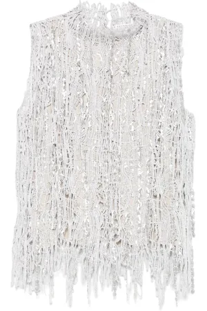 Brunello Cucinelli Tops, Dames, Grijs, M, Hoge hals lichtgrijze trui
