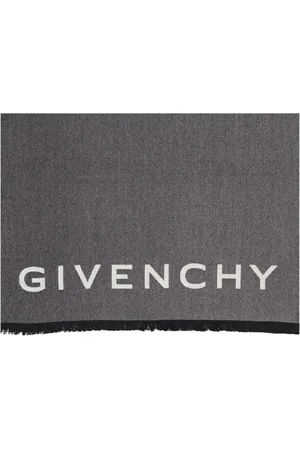 Givenchy Accessoires, unisex, Grijs, ONE Size, Wol, Bicolor Wollen Sjaal Herfst-Winter 2024