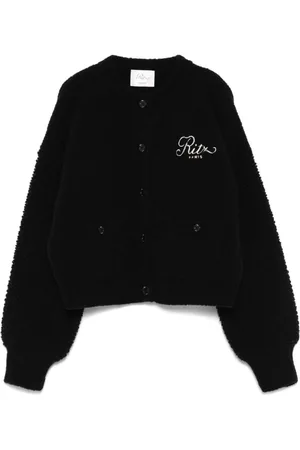 Frame Truien, Dames, Zwart, S, Zwarte Crew Neck Sweater met Zakken