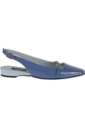 Carel Schoenen, Dames, Blauw, 37 1/2 EU, Leer, Ninon Leren Ballerina Slingback Schoenen