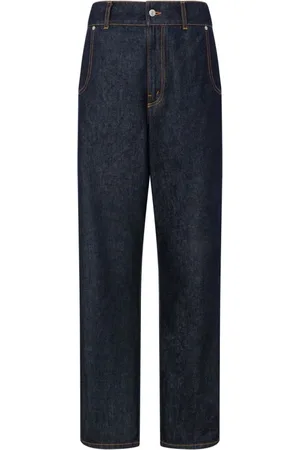 Moschino Jeans, Dames, Blauw, S, Denim, Blauwe Denim Jeans