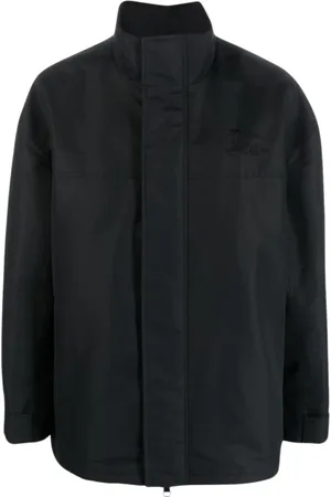 Burberry Jassen, Heren, Zwart, M, Zwarte Parka voor Heren Aw 23