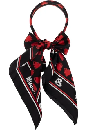 Moschino Accessoires, Dames, Zwart, ONE Size, Zijden hoofdband