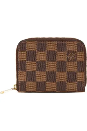 LOUIS VUITTON Pre-owned, Dames, Bruin, ONE Size, Pre-owned Canvas wallets