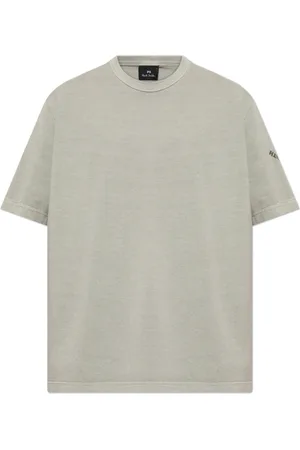 Paul Smith Tops, Heren, Grijs, 2Xl, Katoen, T-shirt met geborduurd logo
