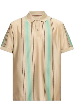 Paul Smith Tops, Heren, Veelkleurig, L, Katoen, Polo met gestreept patroon