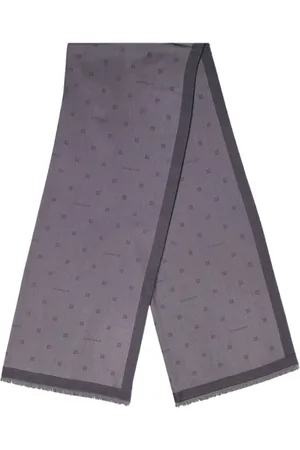 Givenchy Accessoires, Dames, Grijs, ONE Size, Katoen, 4G Bedrukte Sjaal Collectie Herfst-Winter 2024