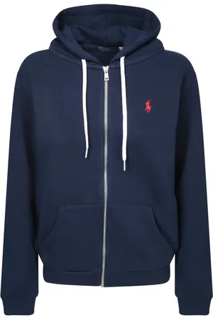Ralph Lauren Sweatshirts & Hoodies, Dames, Blauw, M, Katoen, Zachte katoenen hoodie met trekkoord