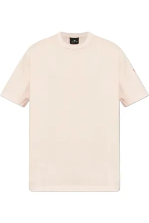 Paul Smith Tops, Heren, Roze, 2Xl, Katoen, T-shirt met geborduurd logo