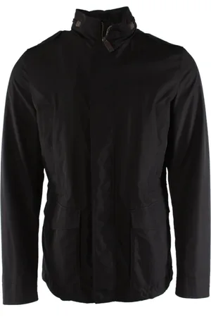 HERNO Jassen, Heren, Zwart, L, Polyester, Zwarte Polyester Herenjas