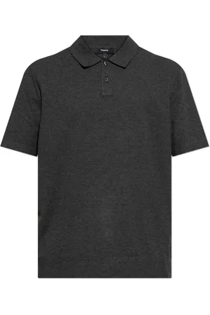 THEORY Tops, Heren, Grijs, M, Polyester, Polo