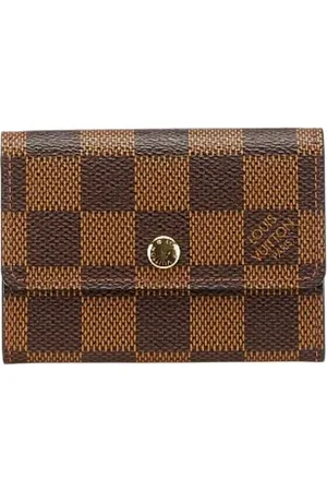 LOUIS VUITTON Pre-owned, Dames, Bruin, ONE Size, Leer, Pre-owned Canvas wallets
